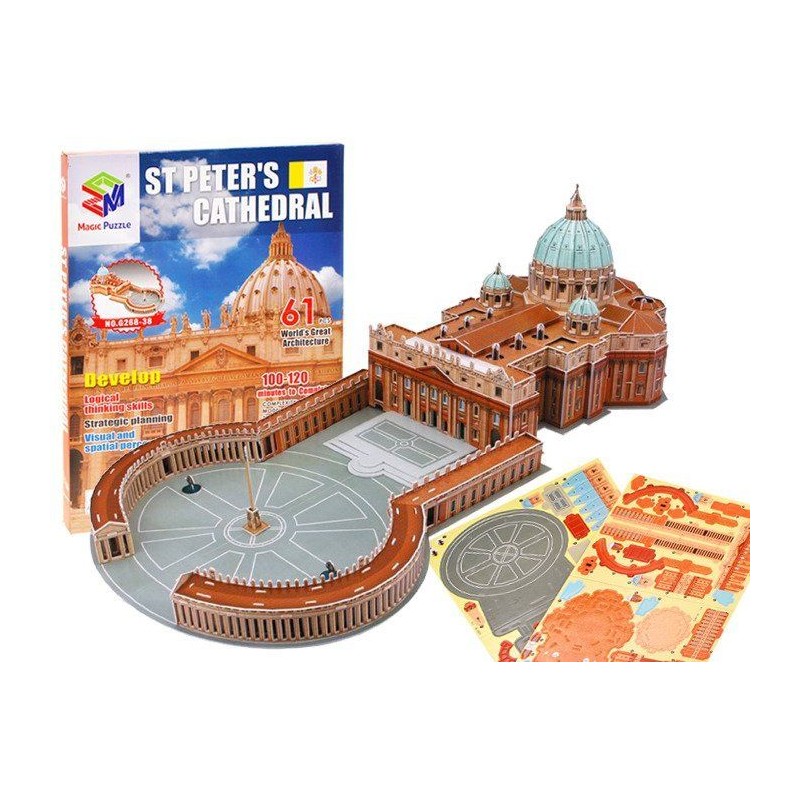 Puzzle 3D Bazylika św. Piotra Watykan 61el.