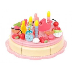 Tort urodzinowy drewniany dla dzieci