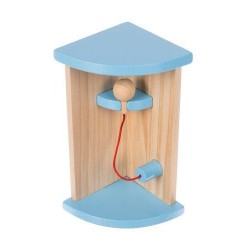 Domek drewniany LED dla lalek 90 cm- Willa z basenem